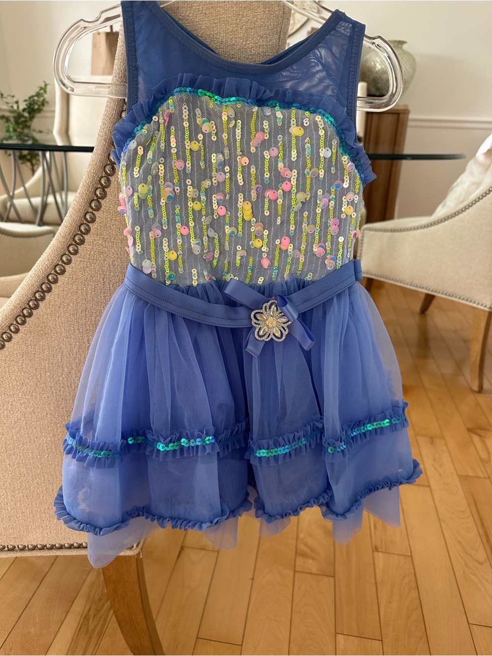 Weissman Royal Blue Sequin Tulle Ballet Dress
